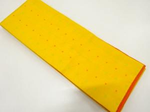 麻の葉模様織り出し　半幅帯